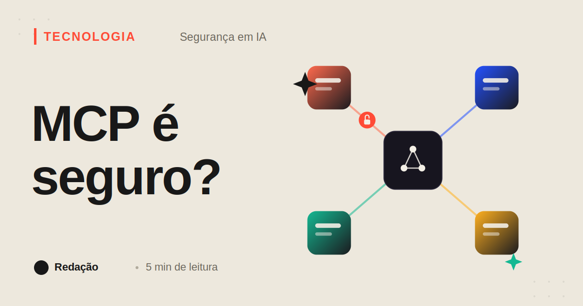 Capa: MCP é seguro? Os riscos de conectar agentes de IA a bancos de dados e ferramentas externas